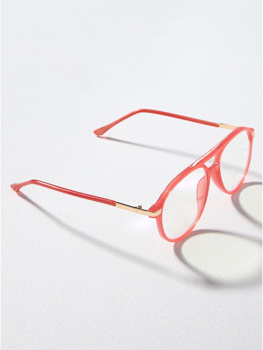 Anthropologie I-SEA Aviator Readers - Bright Orange Reading Glasses +2.0 - Picture 3 of 11